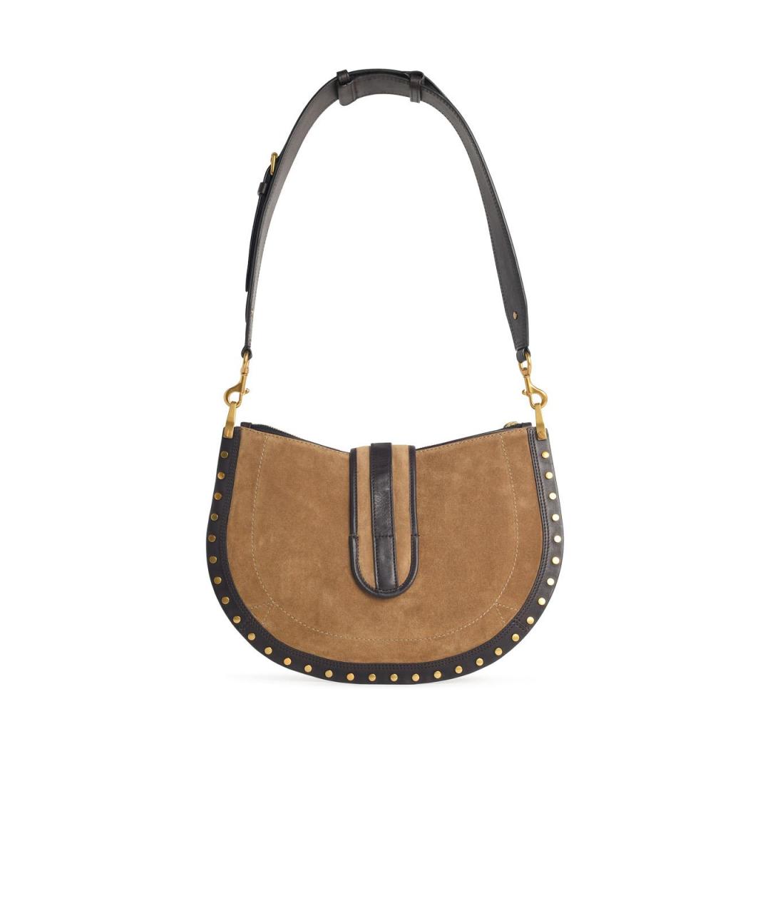 ISABEL MARANT Бежевая замшевая сумка с короткими ручками, фото 3