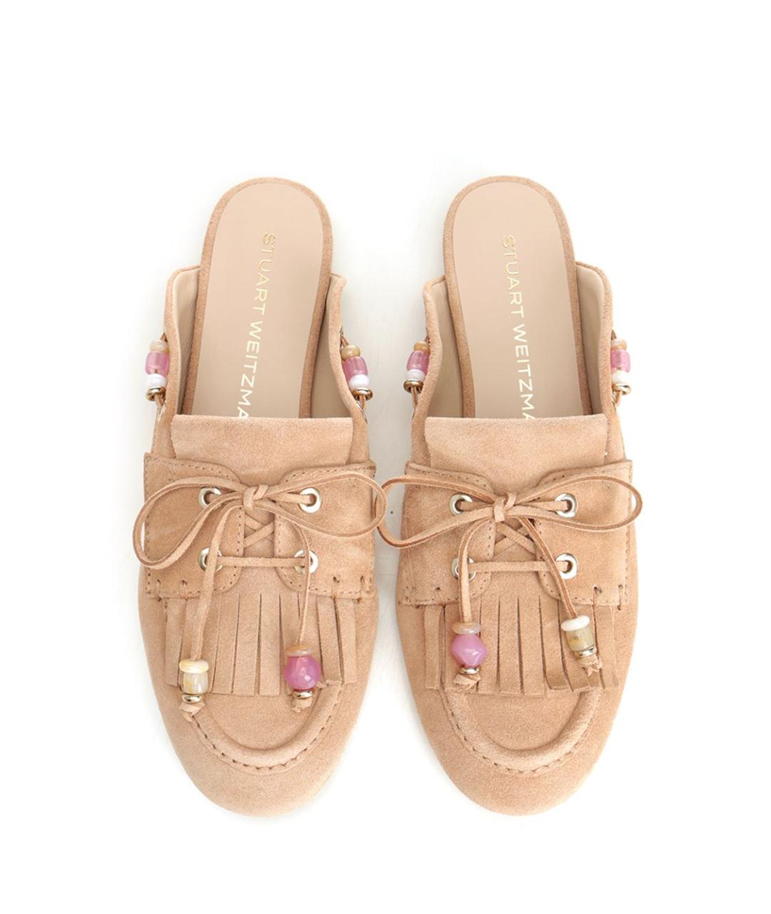 STUART WEITZMAN Бежевые сандалии, фото 5