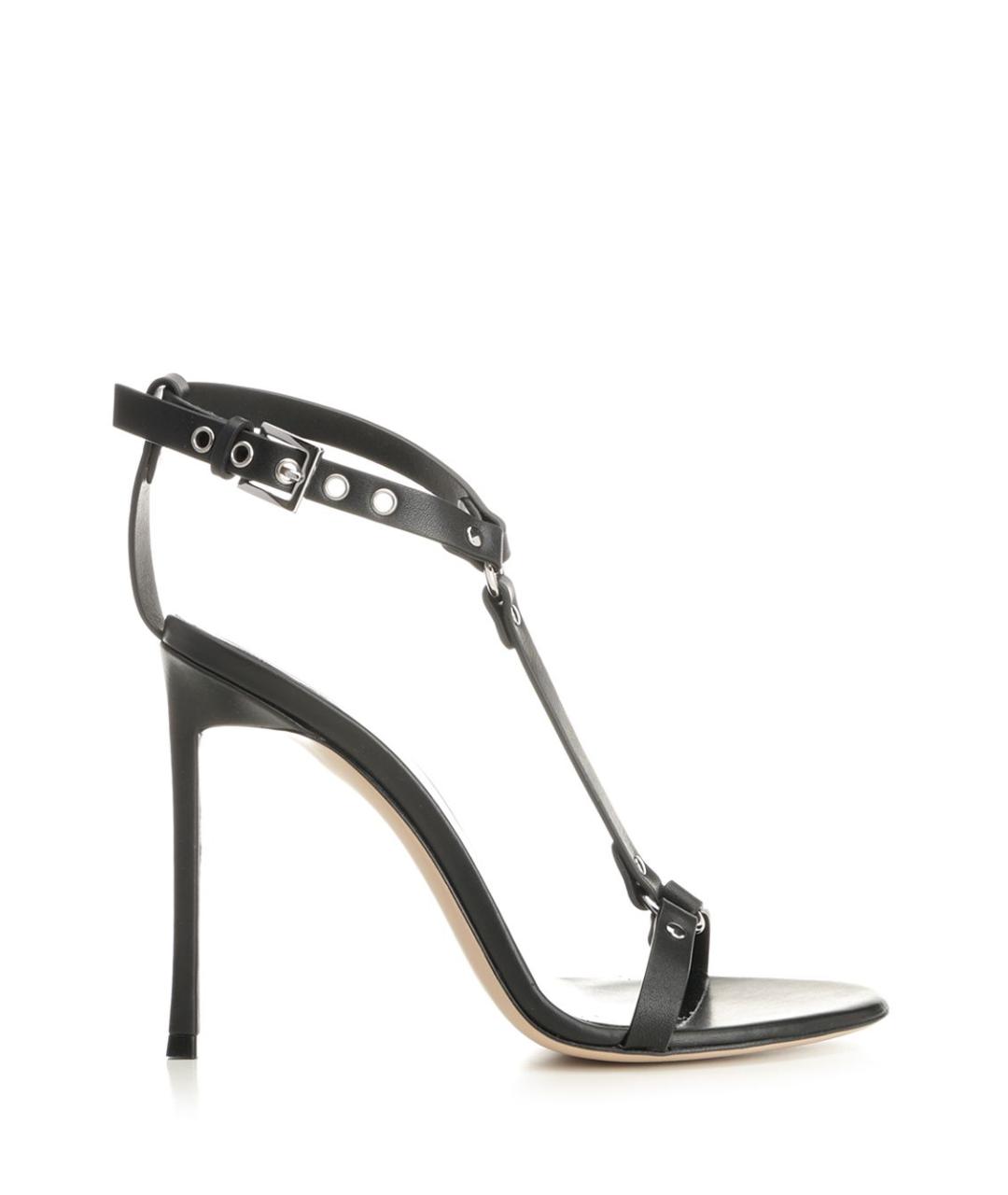 TOM FORD Черные кожаные сандалии, фото 1