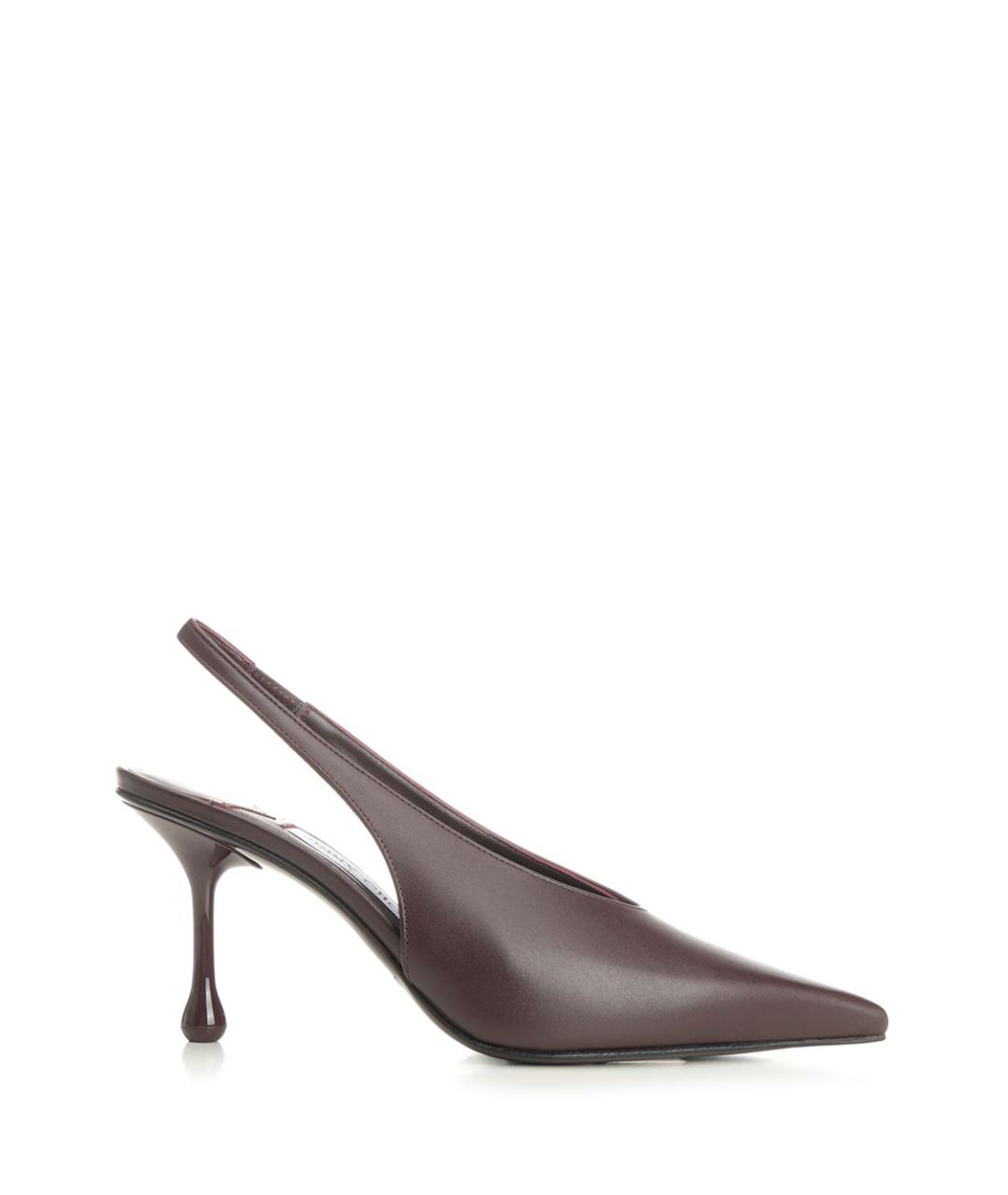 JIMMY CHOO Бордовые кожаные туфли, фото 1