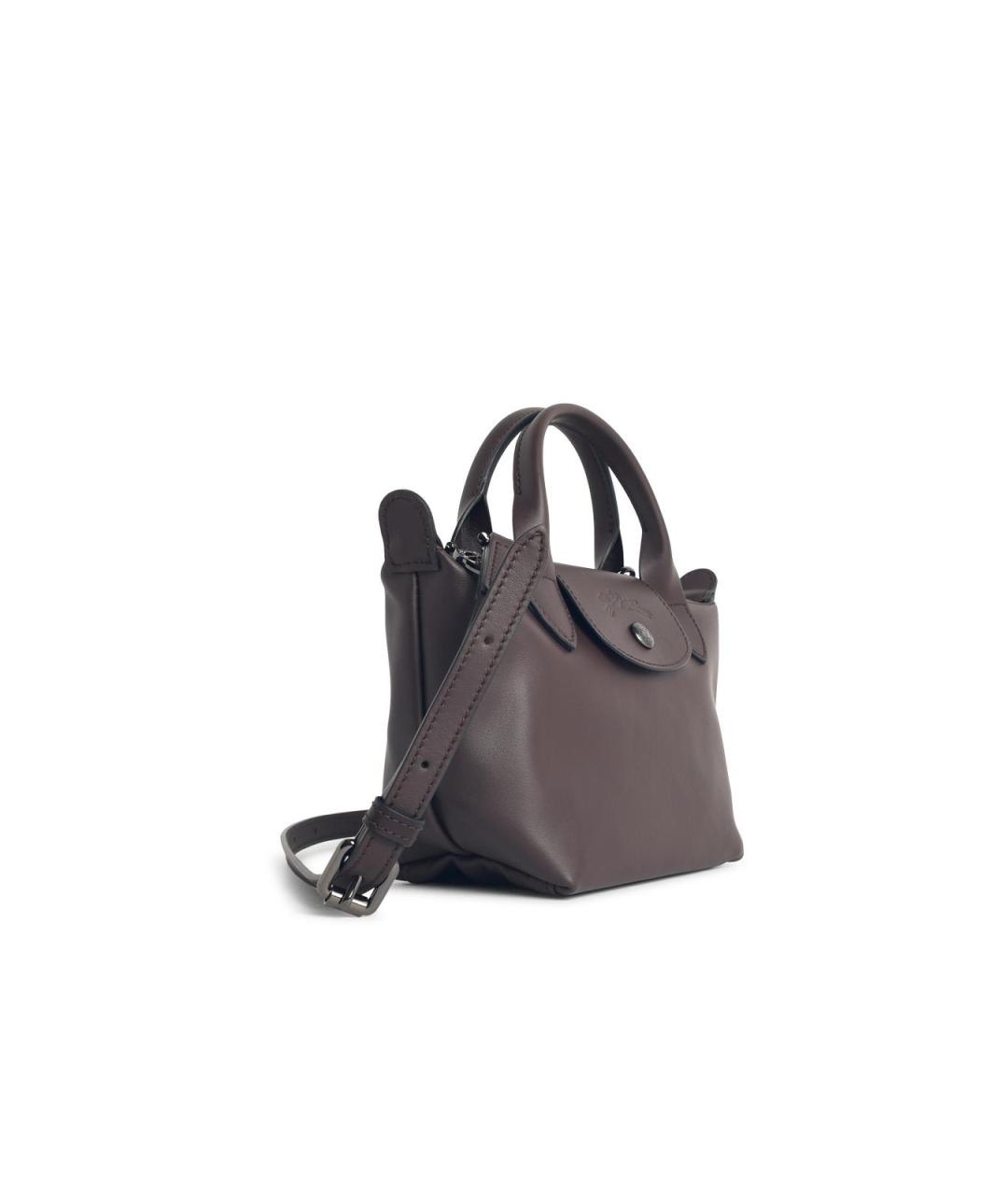 LONGCHAMP Коричневая сумка с короткими ручками, фото 2