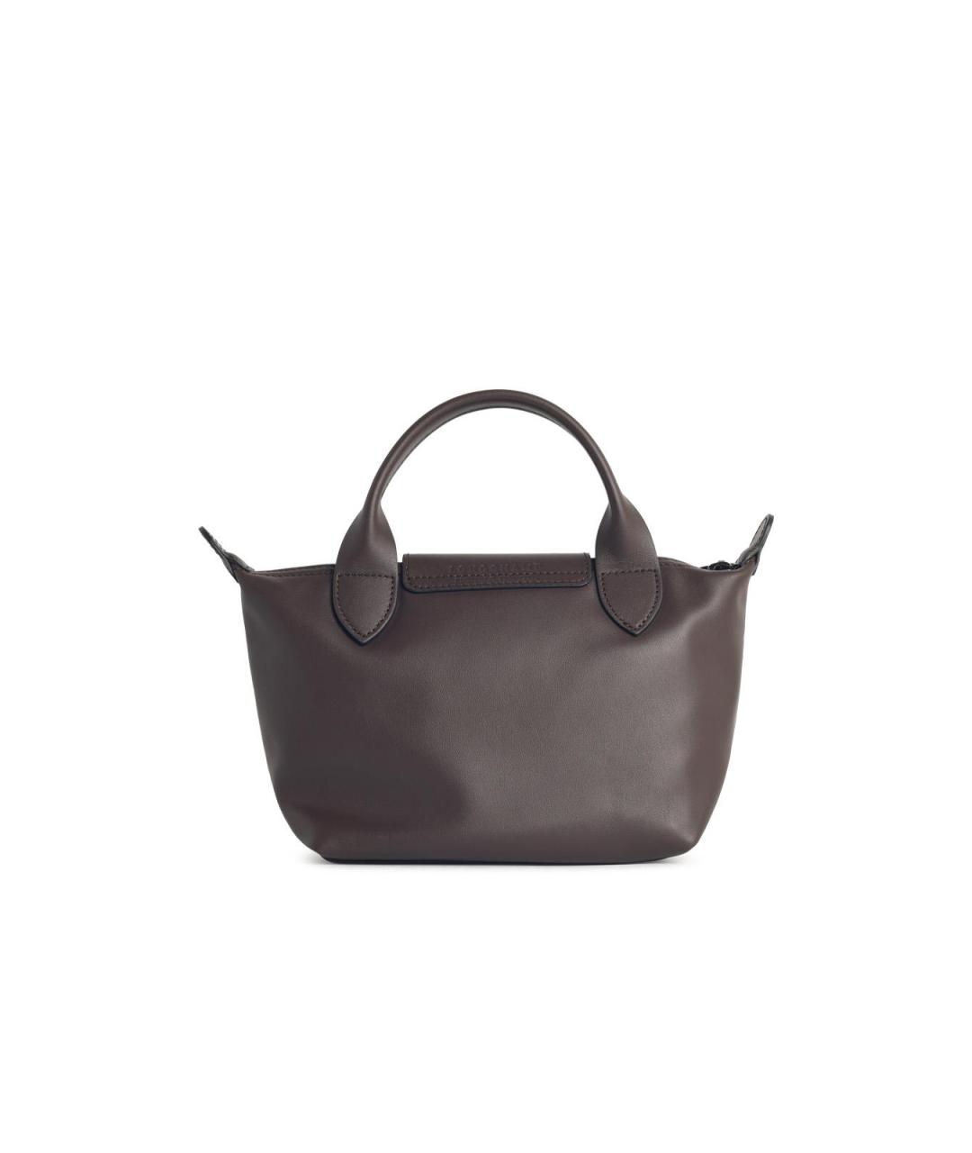 LONGCHAMP Коричневая сумка с короткими ручками, фото 3