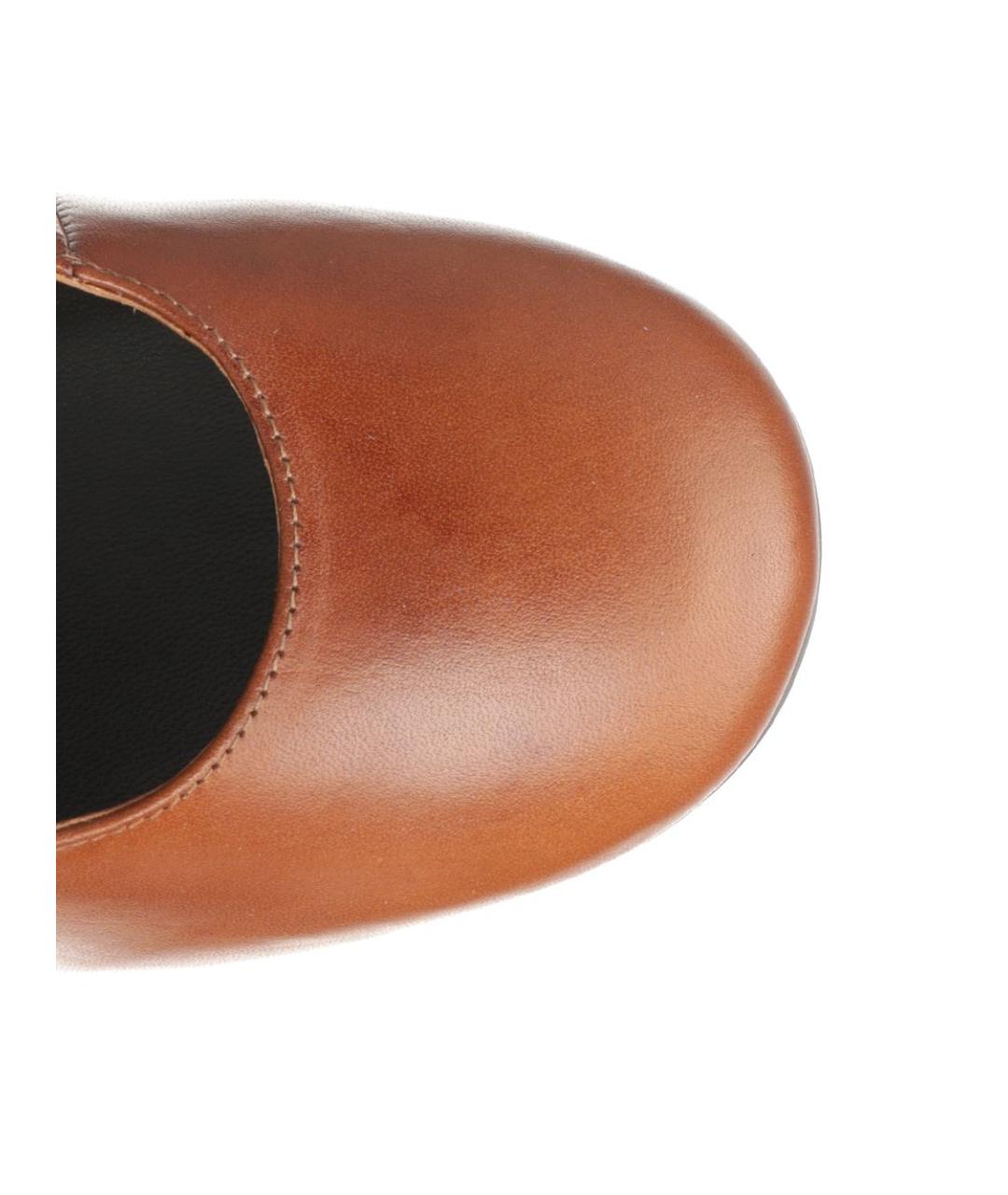 DRIES VAN NOTEN Коричневые кожаные сандалии, фото 4