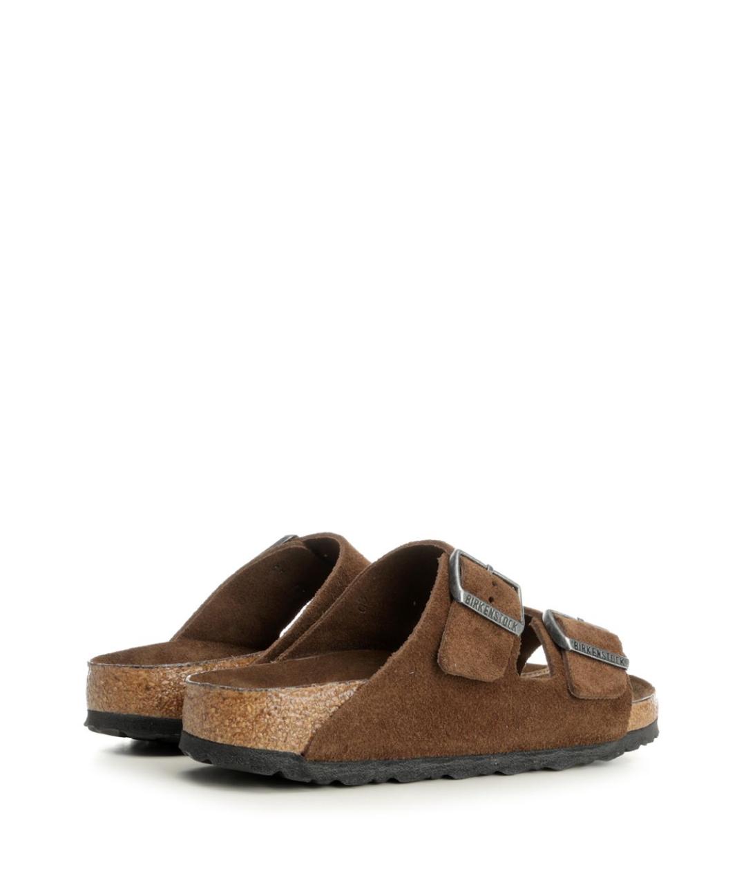 BIRKENSTOCK Коричневые замшевые сандалии, фото 3