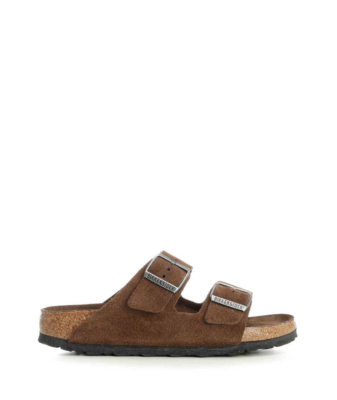 BIRKENSTOCK Коричневые замшевые сандалии, фото 1