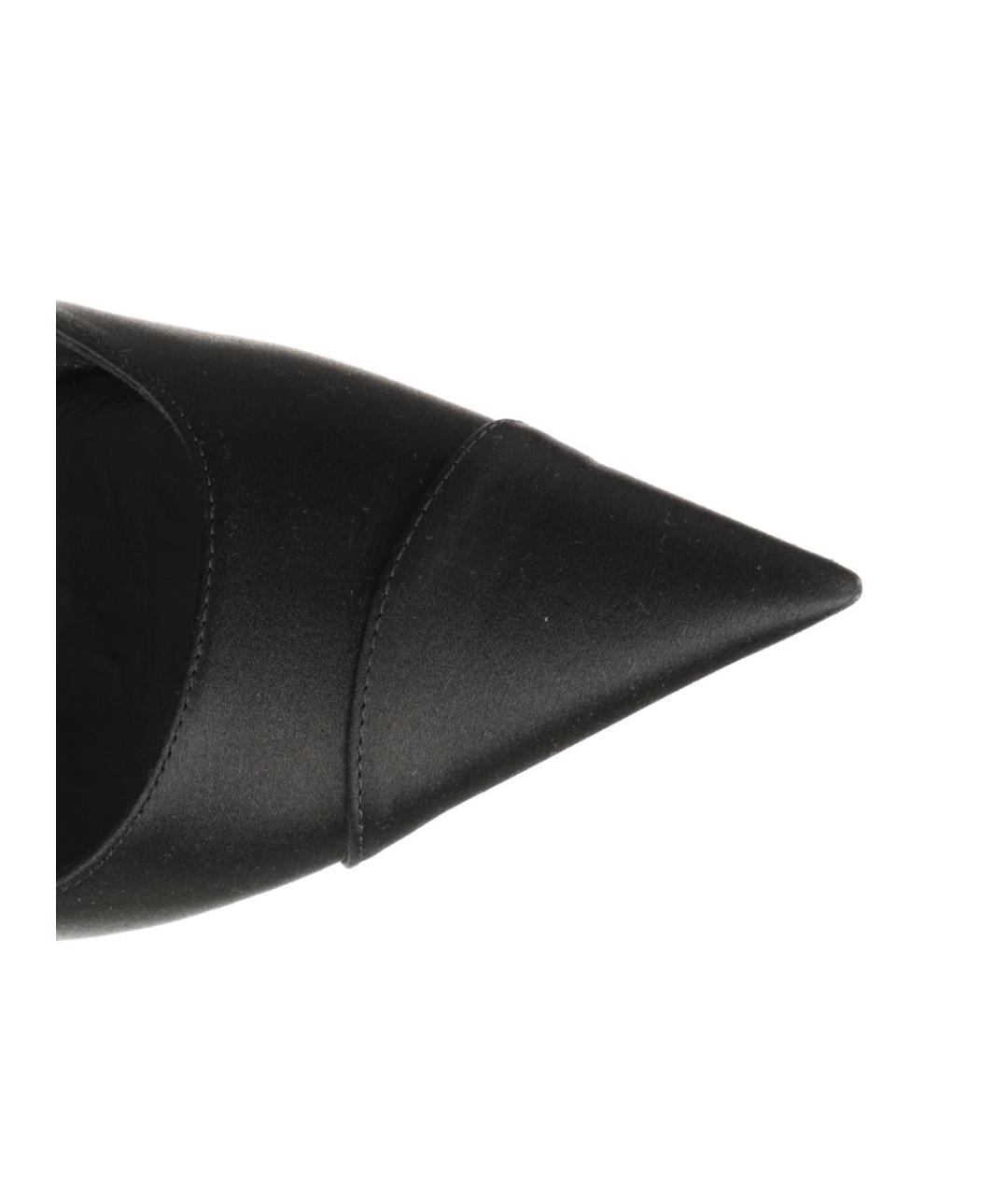 JIMMY CHOO Черные текстильные туфли, фото 4