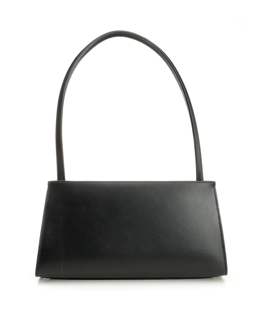 Ami Paris Черная кожаная сумка через плечо, фото 3