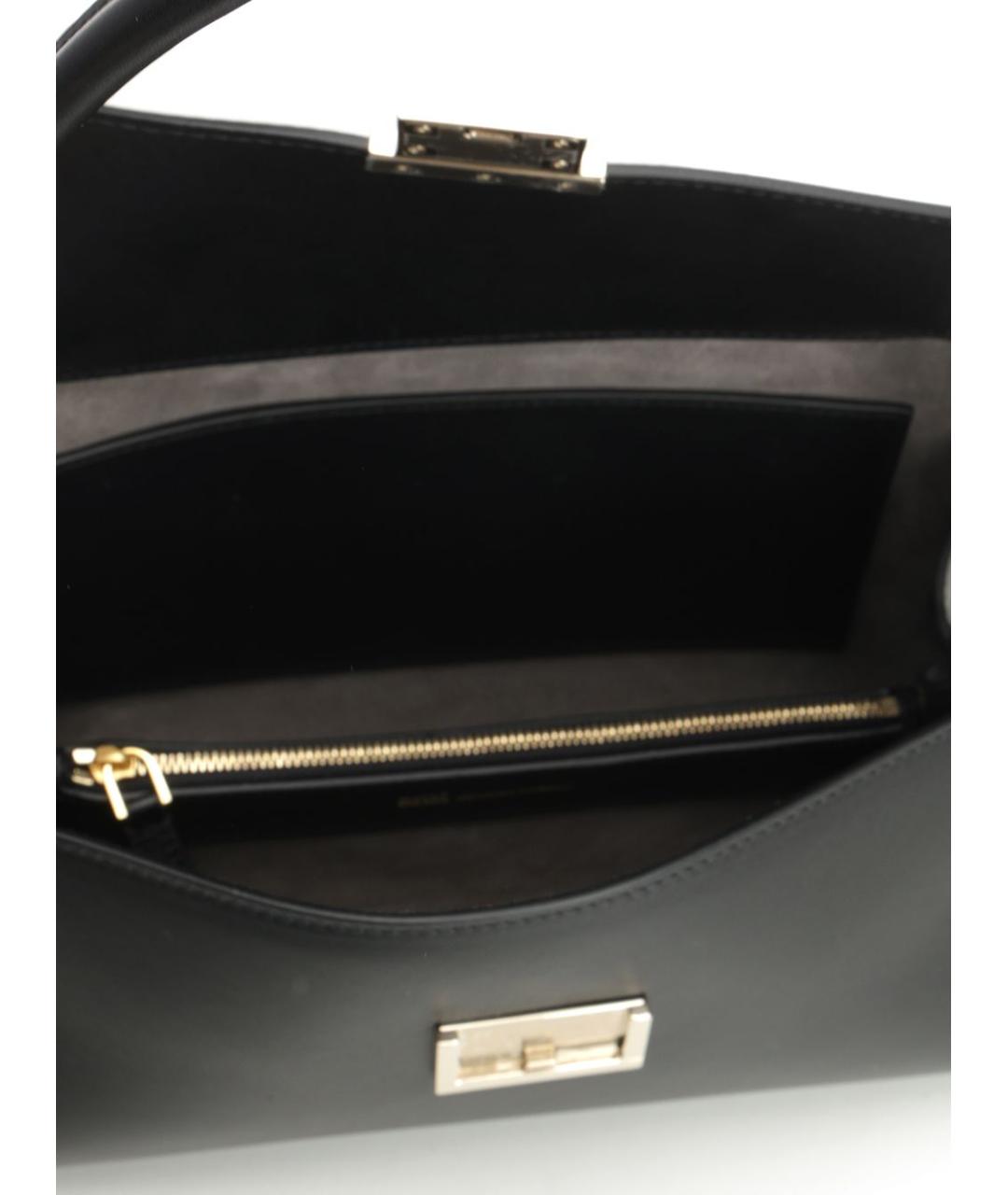 Ami Paris Черная кожаная сумка через плечо, фото 4