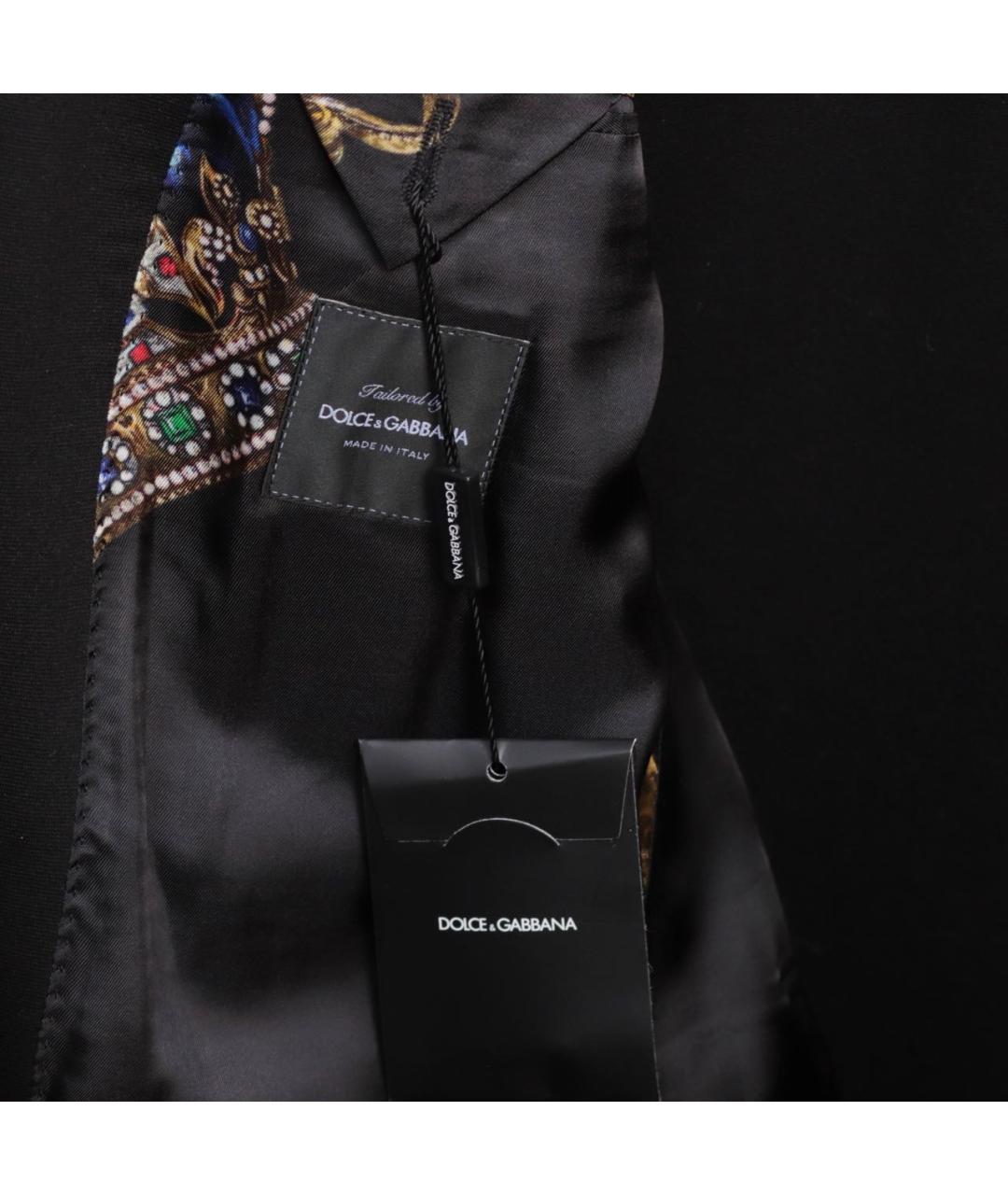 DOLCE&GABBANA Черный вискозный пиджак, фото 4