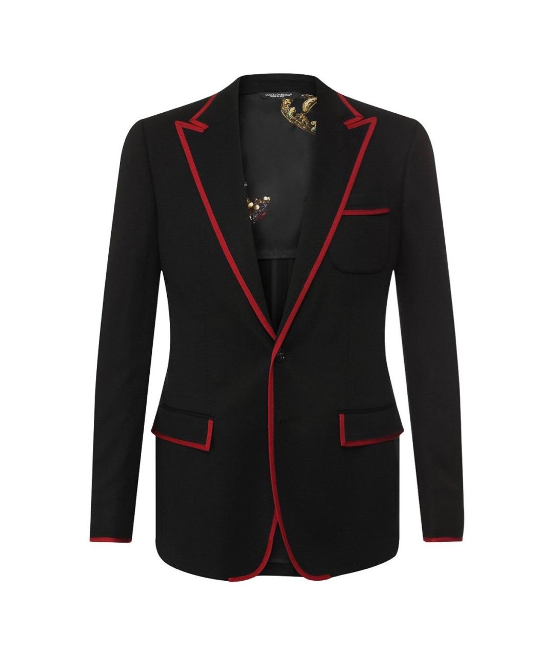 DOLCE&GABBANA Черный вискозный пиджак, фото 1