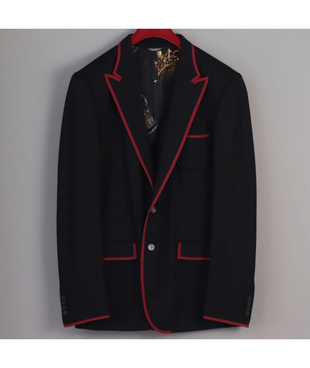DOLCE&GABBANA Черный вискозный пиджак, фото 2