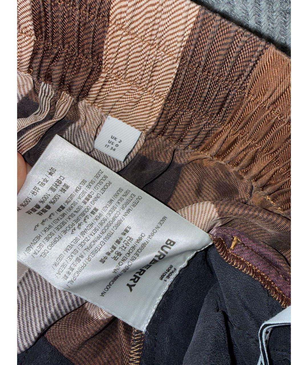 BURBERRY Коричневые хлопковые шорты, фото 3