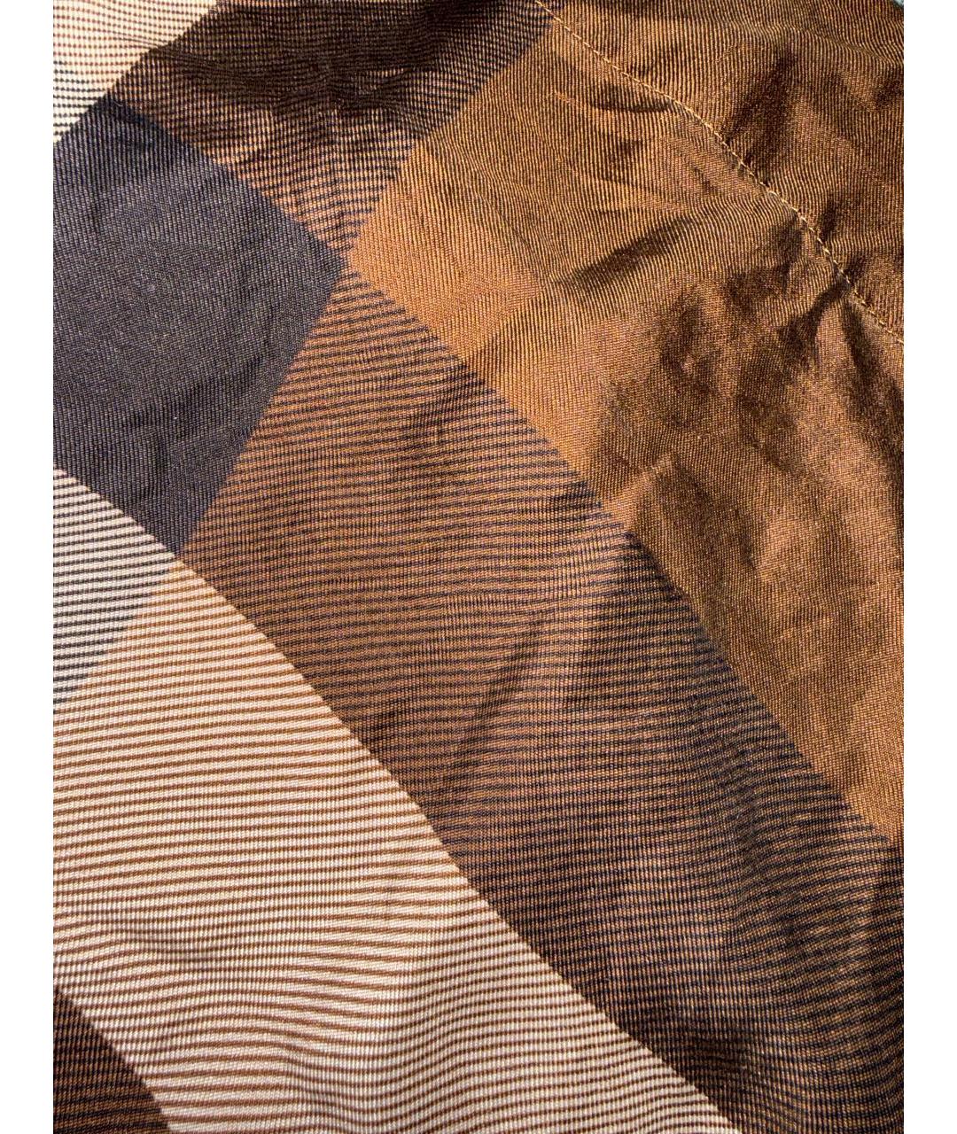 BURBERRY Коричневые хлопковые шорты, фото 4