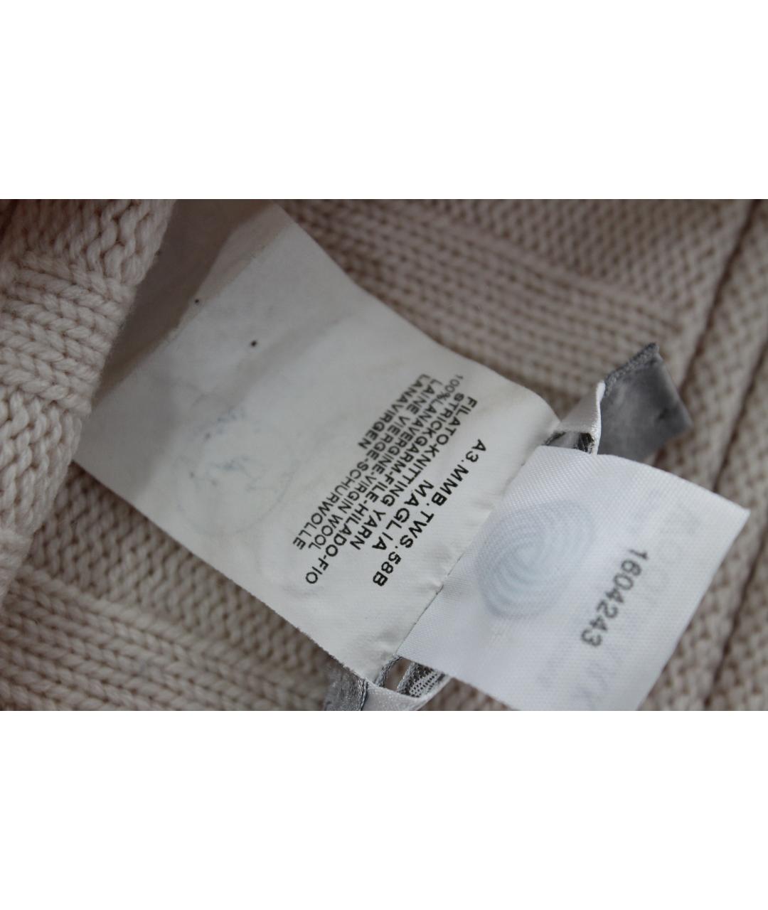 MAX MARA Бежевый шерстяной джемпер / свитер, фото 8