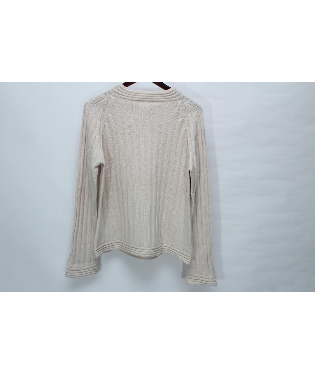MAX MARA Бежевый шерстяной джемпер / свитер, фото 4