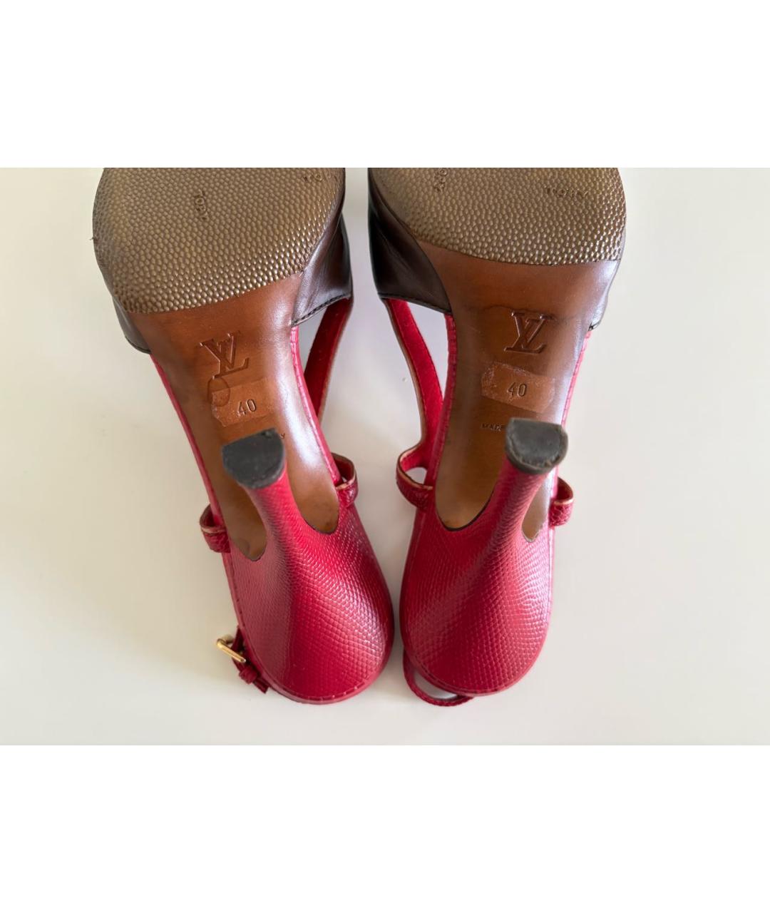 LOUIS VUITTON Коричневые кожаные туфли, фото 6