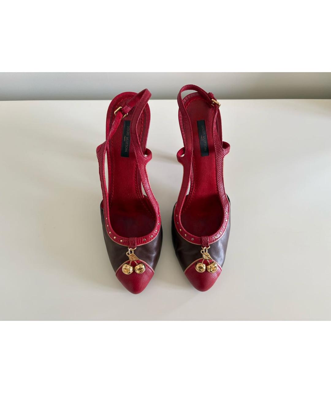 LOUIS VUITTON Коричневые кожаные туфли, фото 2