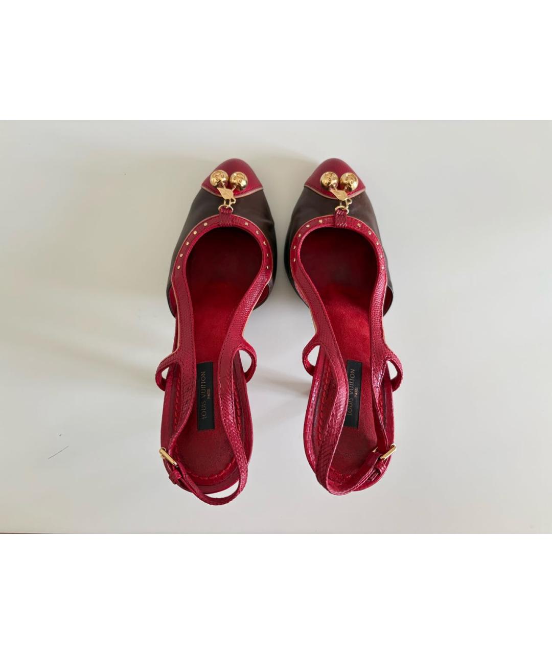 LOUIS VUITTON Коричневые кожаные туфли, фото 3