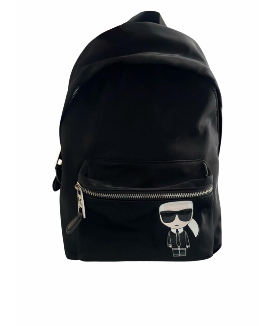 KARL LAGERFELD Черный синтетический рюкзак, фото 1