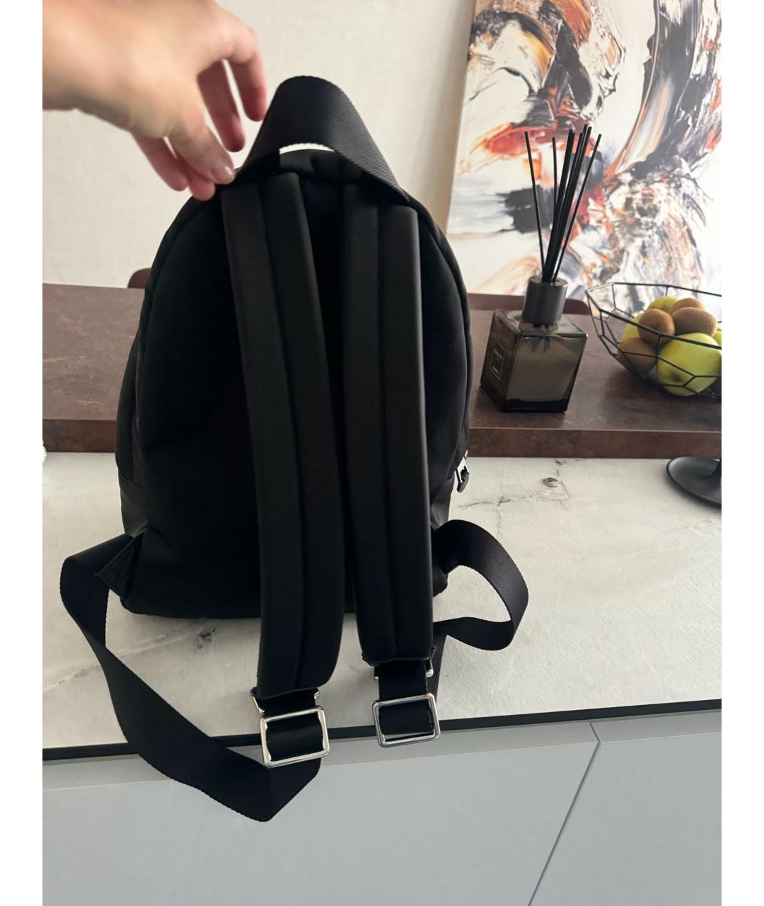 KARL LAGERFELD Черный синтетический рюкзак, фото 3