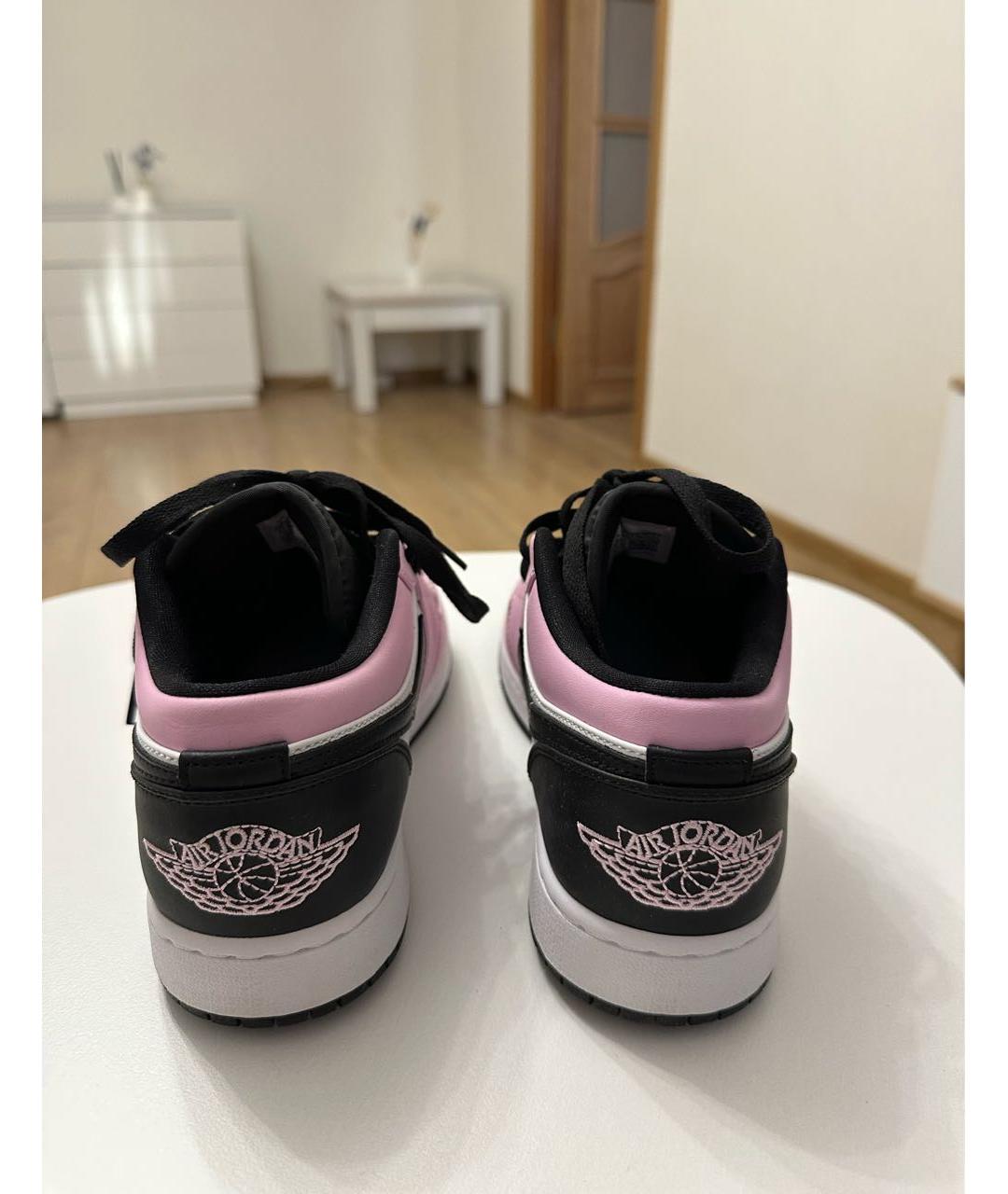 NIKE Розовые кожаные кроссовки, фото 4