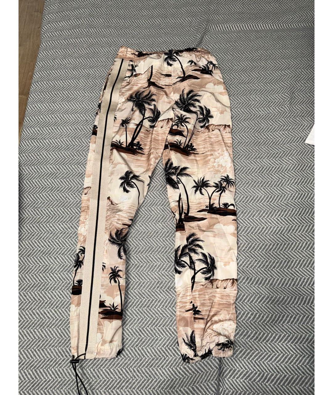 PALM ANGELS Бежевые полиэстеровые повседневные брюки, фото 2