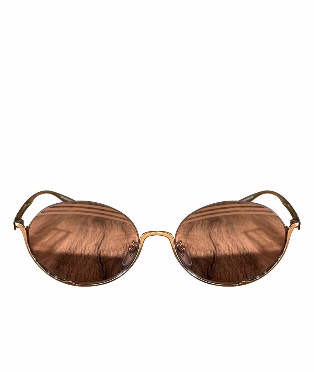 BVLGARI Розовые металлические солнцезащитные очки, фото 1