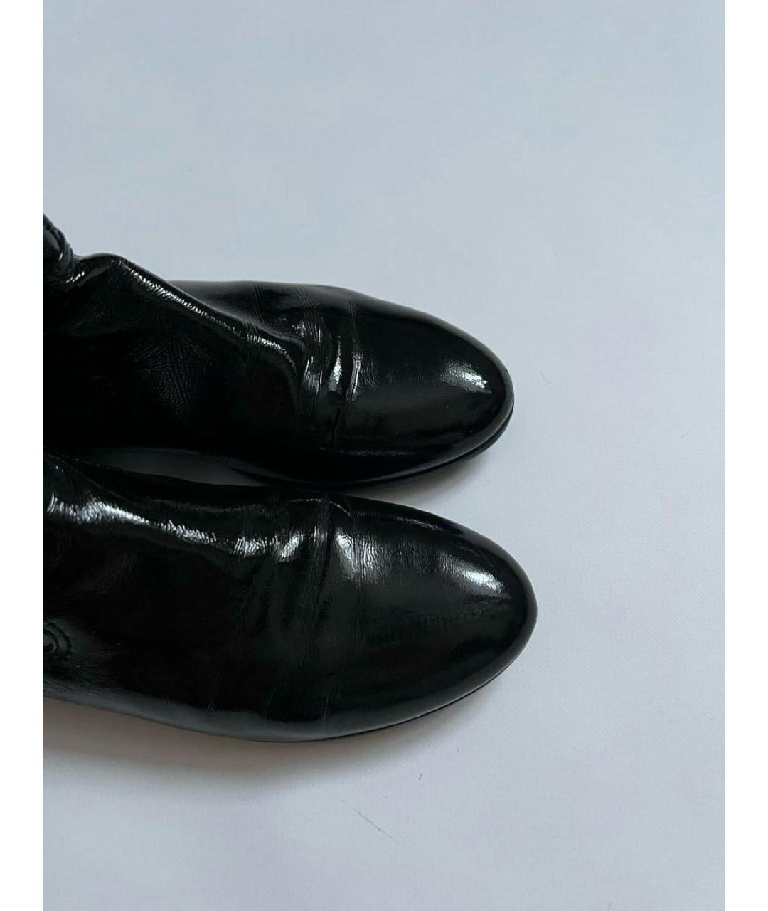 GUCCI Черные сапоги из лакированной кожи, фото 3