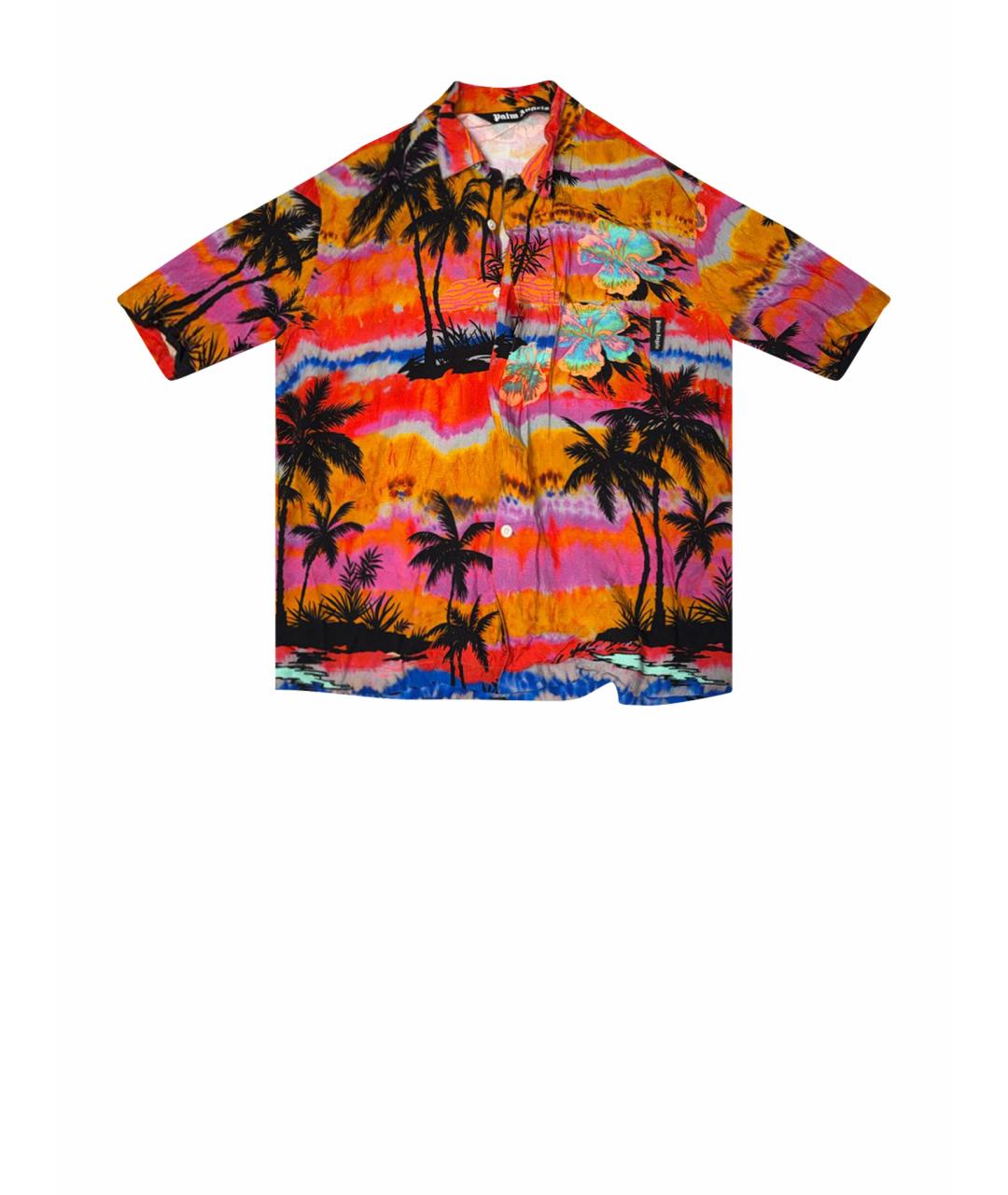 PALM ANGELS Мульти хлопко-шелковая классическая рубашка, фото 1