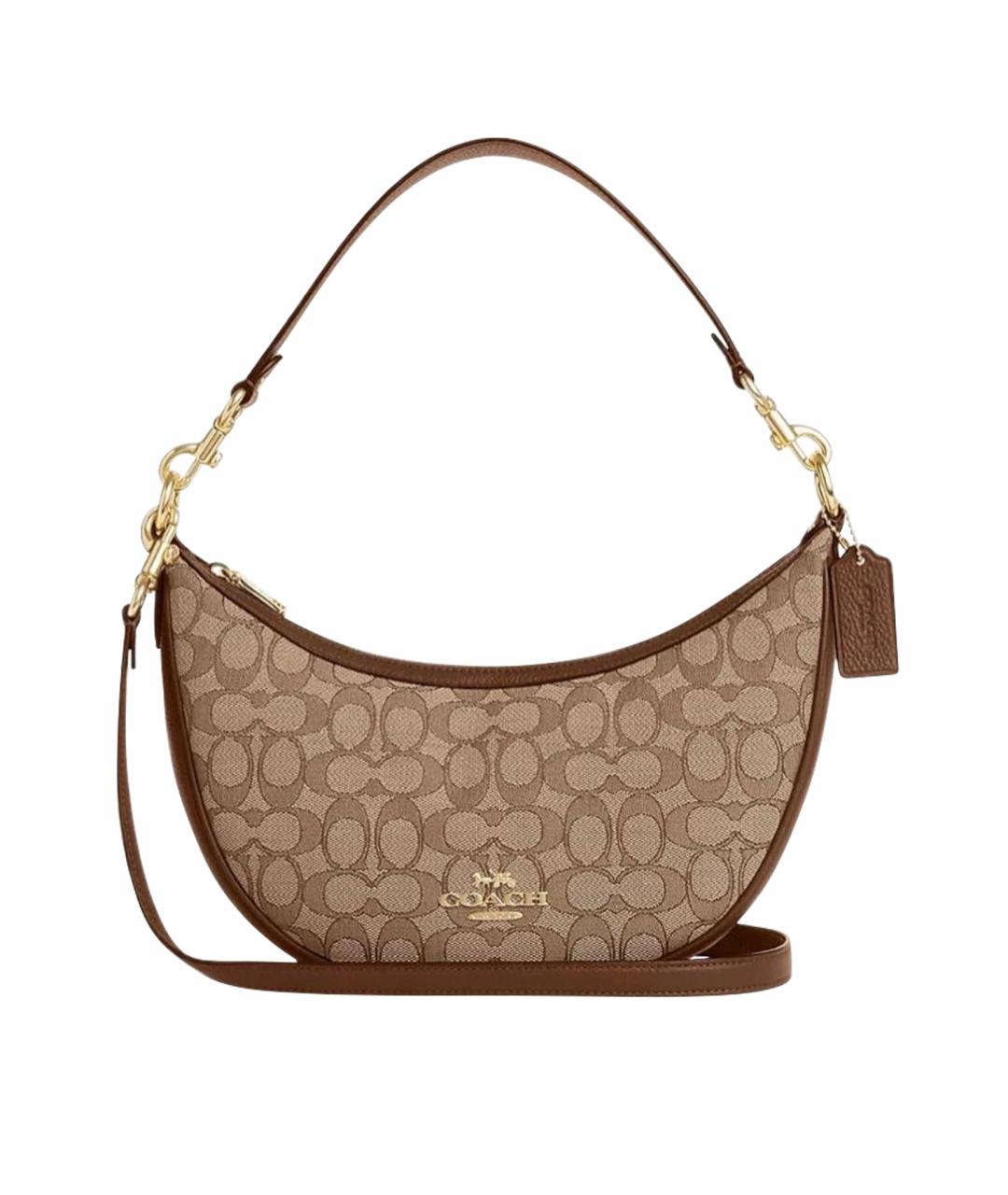 COACH Красная кожаная сумка через плечо, фото 1