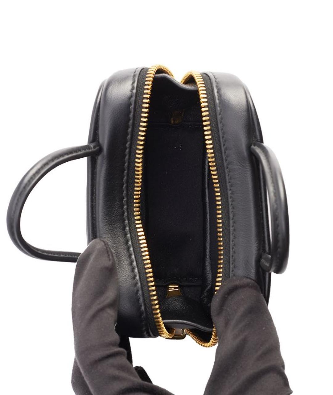 MIU MIU Черная кожаная сумка с короткими ручками, фото 6