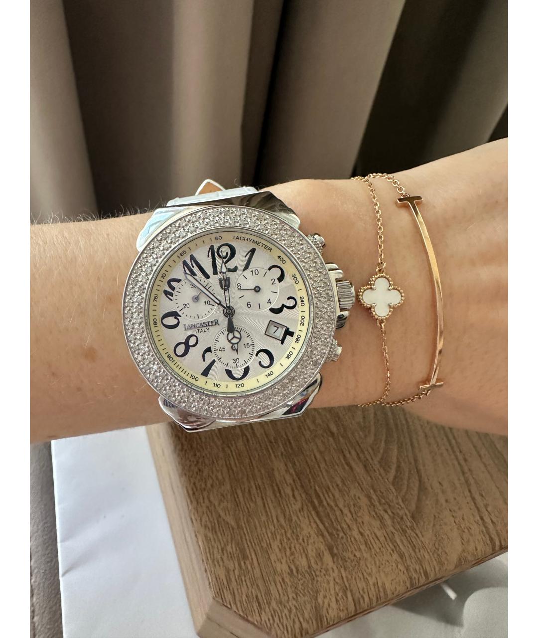 LANCASTER Белые часы, фото 2