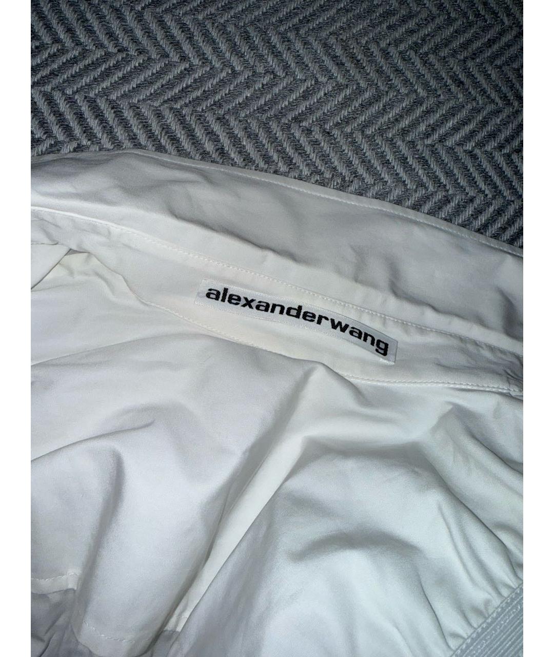 ALEXANDER WANG Белое хлопковое платье, фото 3