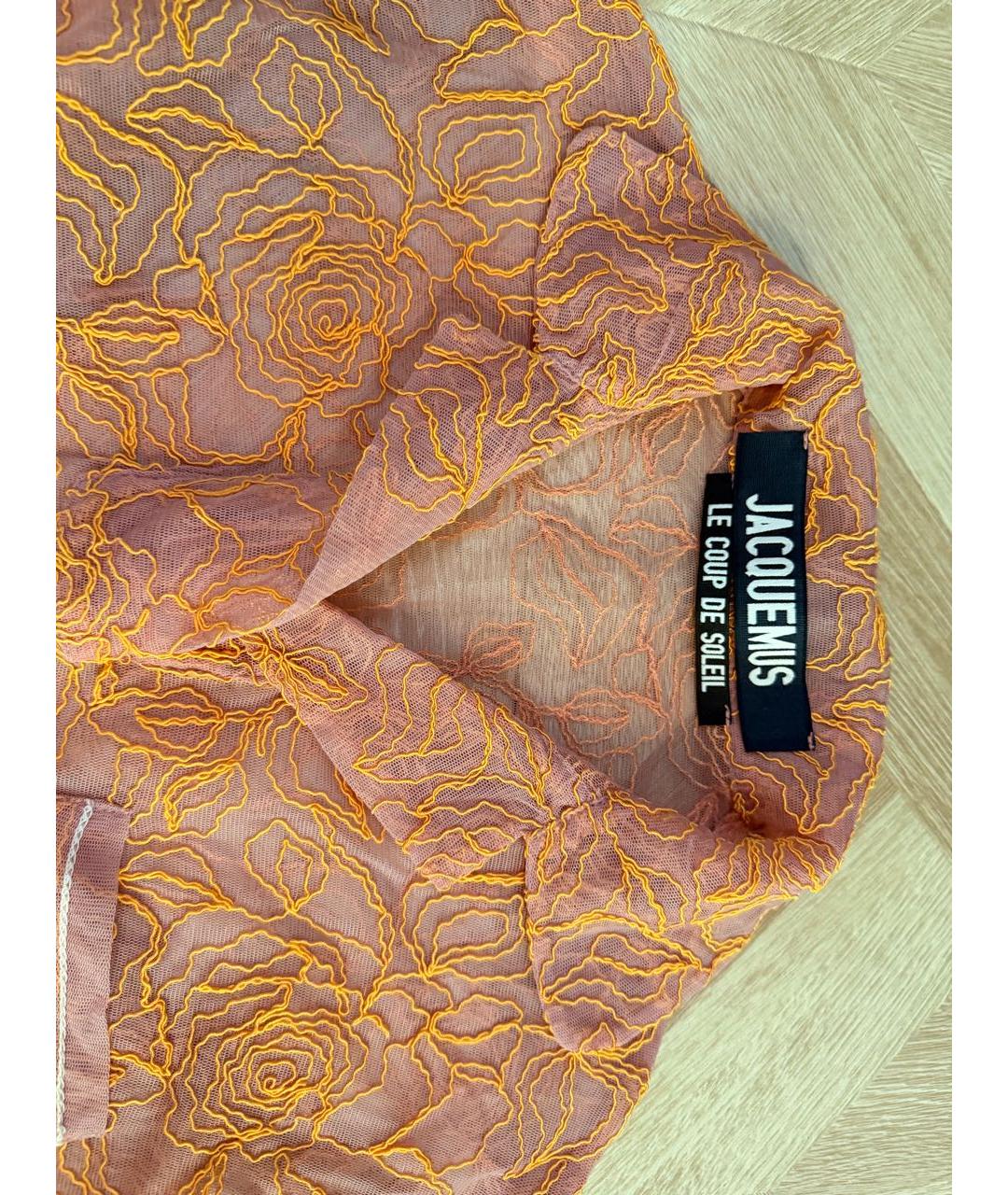 JACQUEMUS Розовая вискозная блузы, фото 2