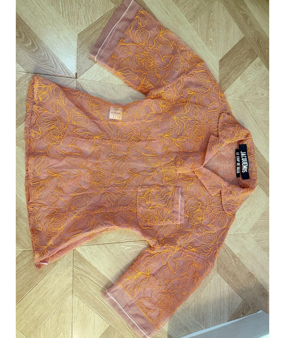 JACQUEMUS Розовая вискозная блузы, фото 7