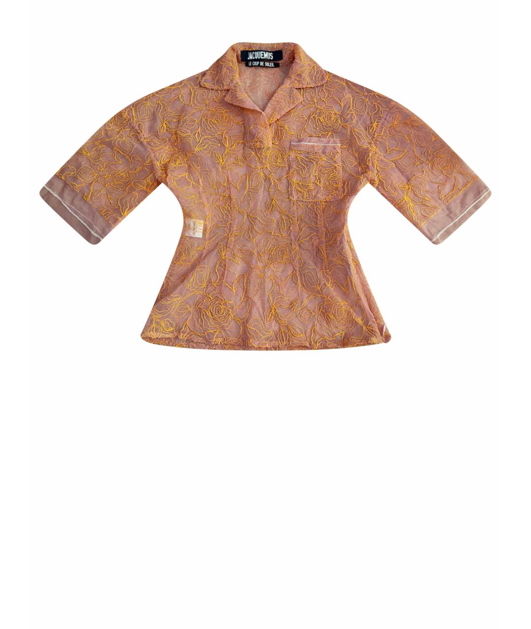 JACQUEMUS Розовая вискозная блузы, фото 1