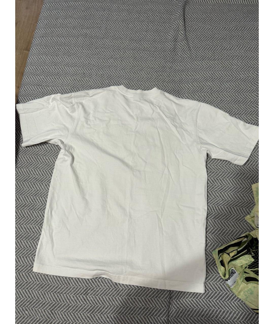 JACQUEMUS Белая хлопковая футболка, фото 2