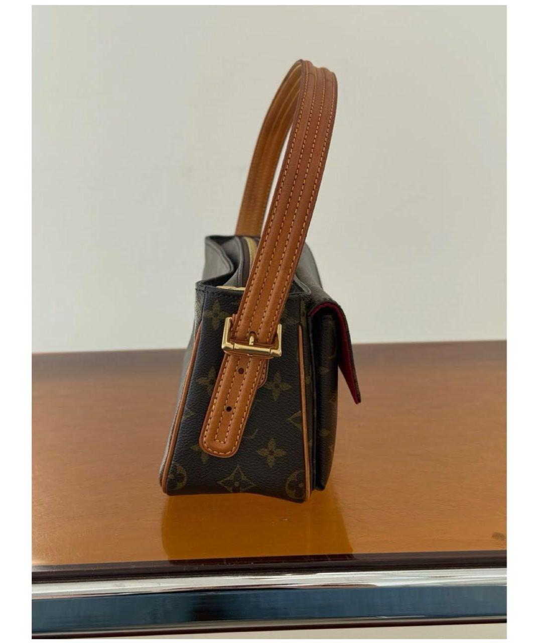 LOUIS VUITTON Коричневая сумка с короткими ручками, фото 5