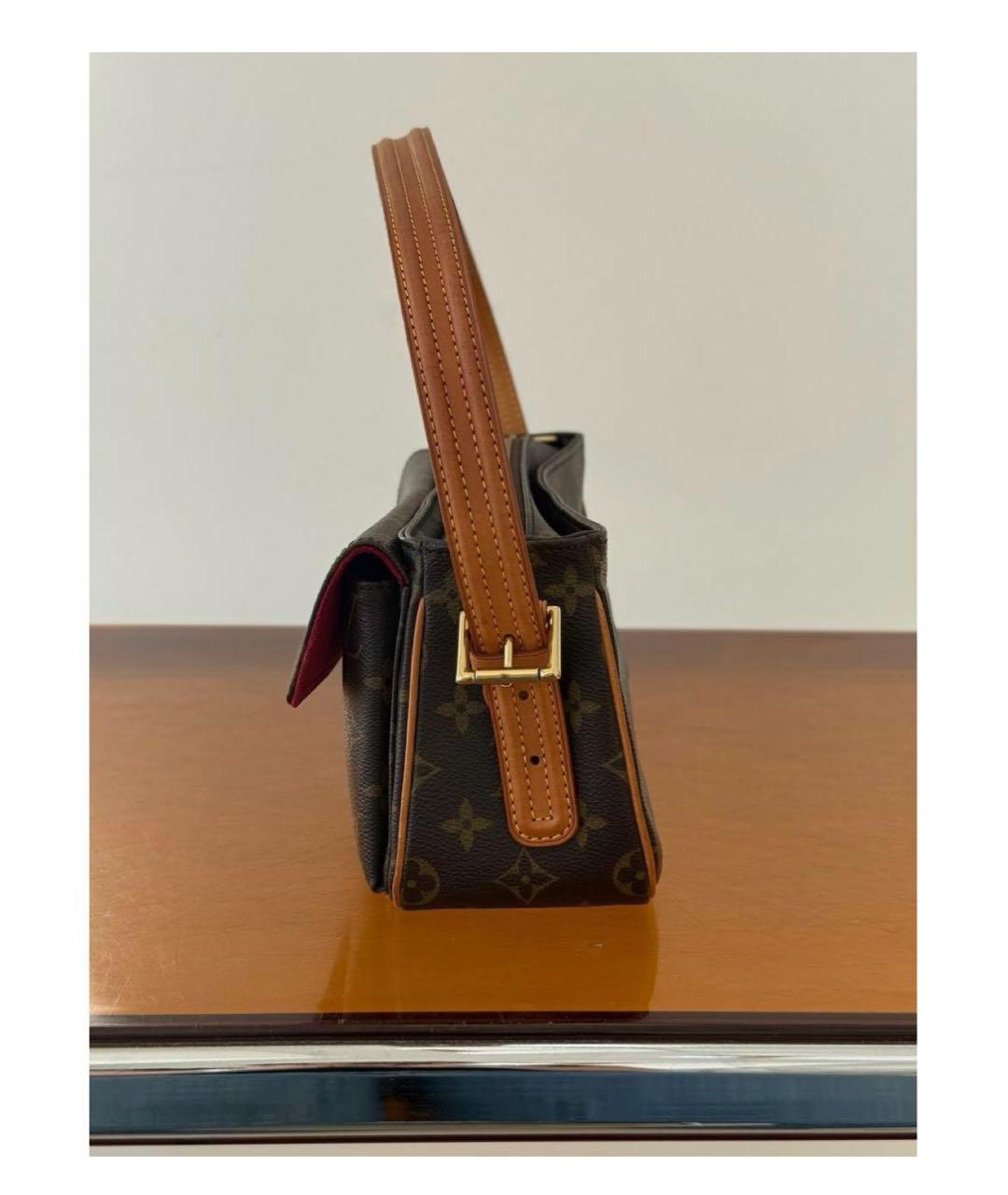 LOUIS VUITTON Коричневая сумка с короткими ручками, фото 2