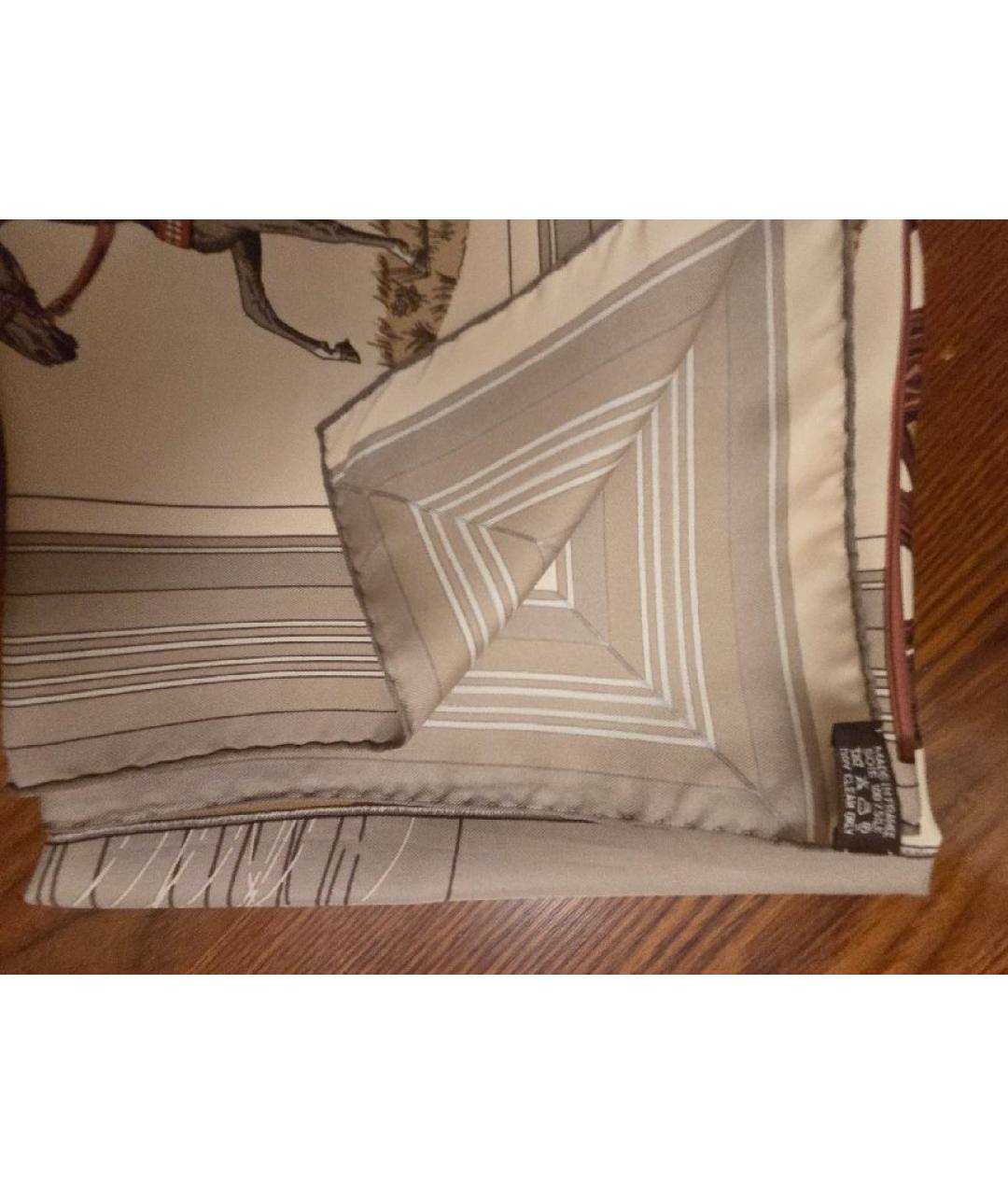 HERMES Мульти шелковый платок, фото 3