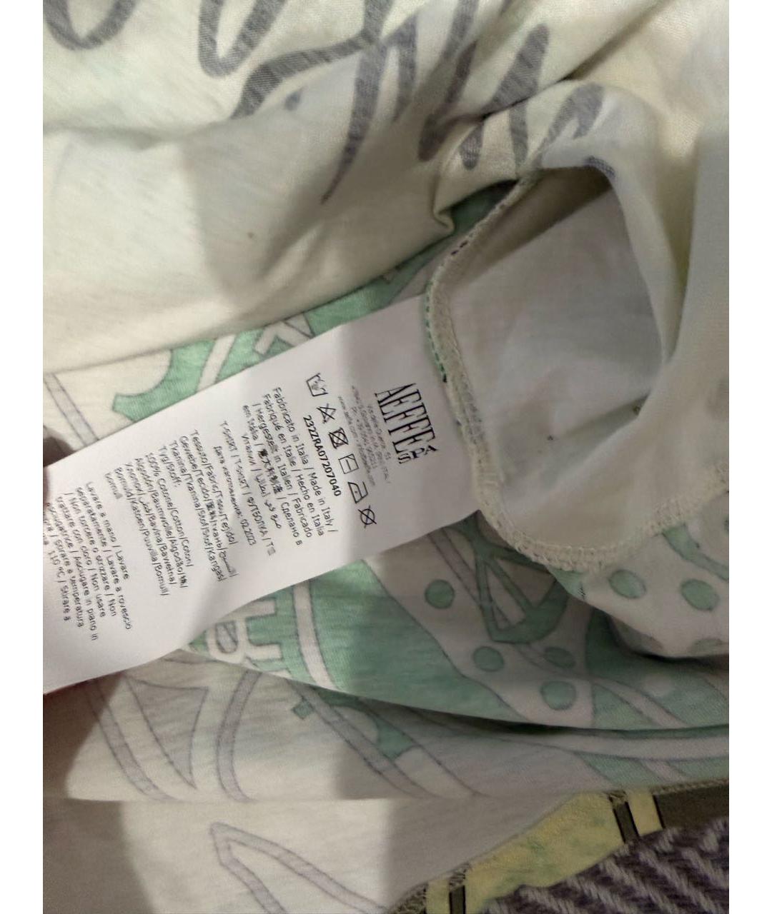 MOSCHINO Зеленая хлопковая футболка, фото 4