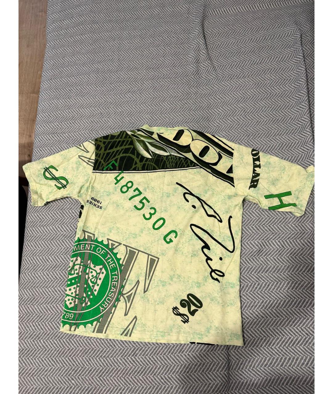 MOSCHINO Зеленая хлопковая футболка, фото 2