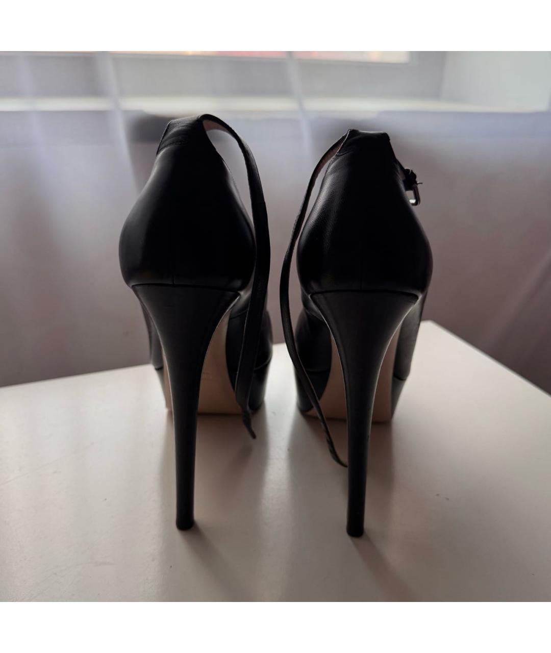 MIU MIU Черные кожаные туфли, фото 4