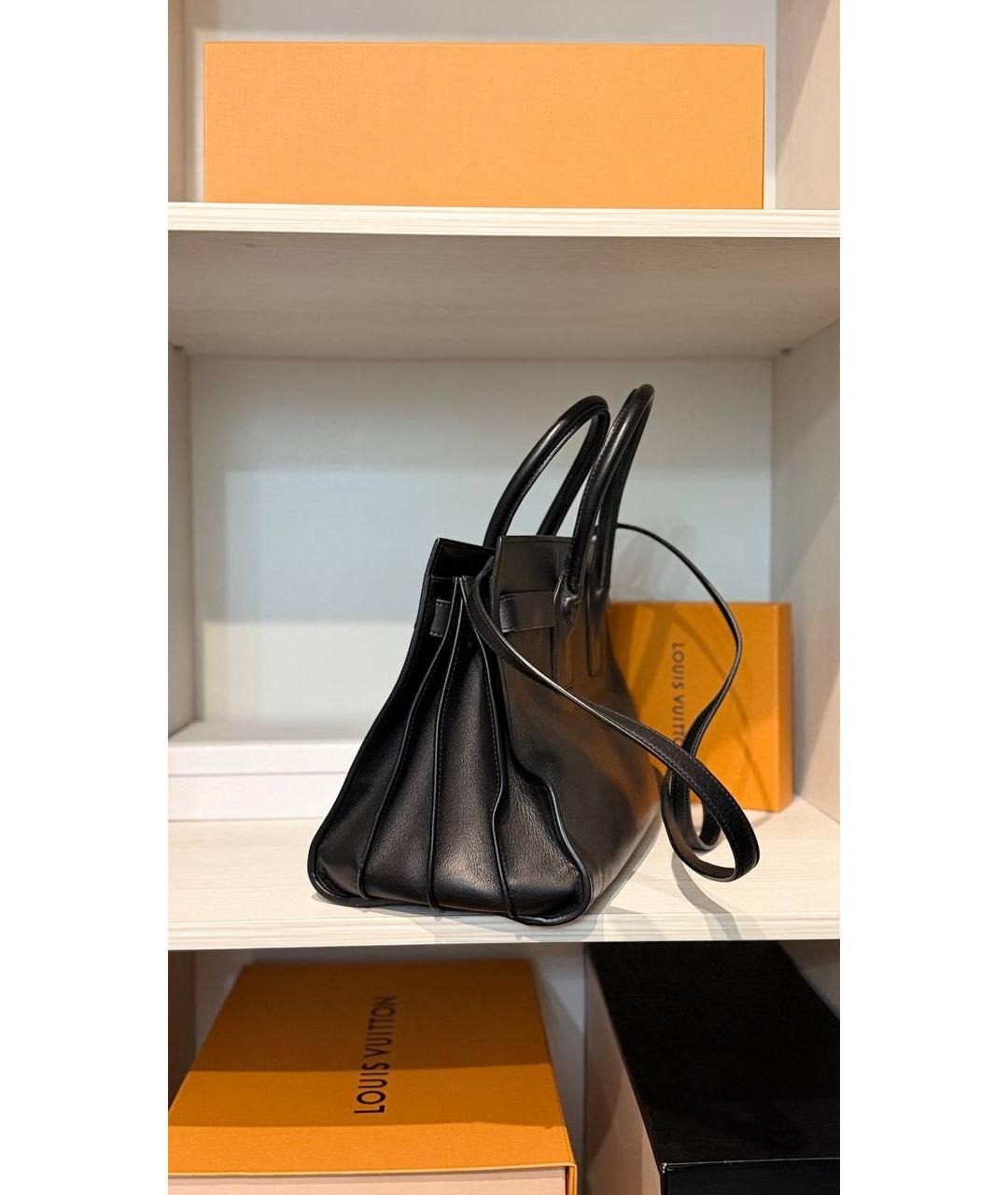 SAINT LAURENT Черная кожаная сумка через плечо, фото 5