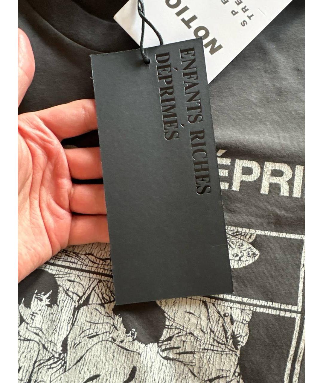 Enfants Riches Déprimés Черная хлопковая футболка, фото 3