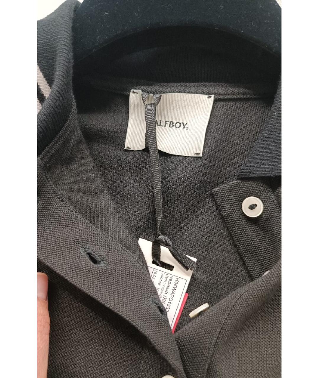 HALFBOY Черная хлопковая футболка, фото 3