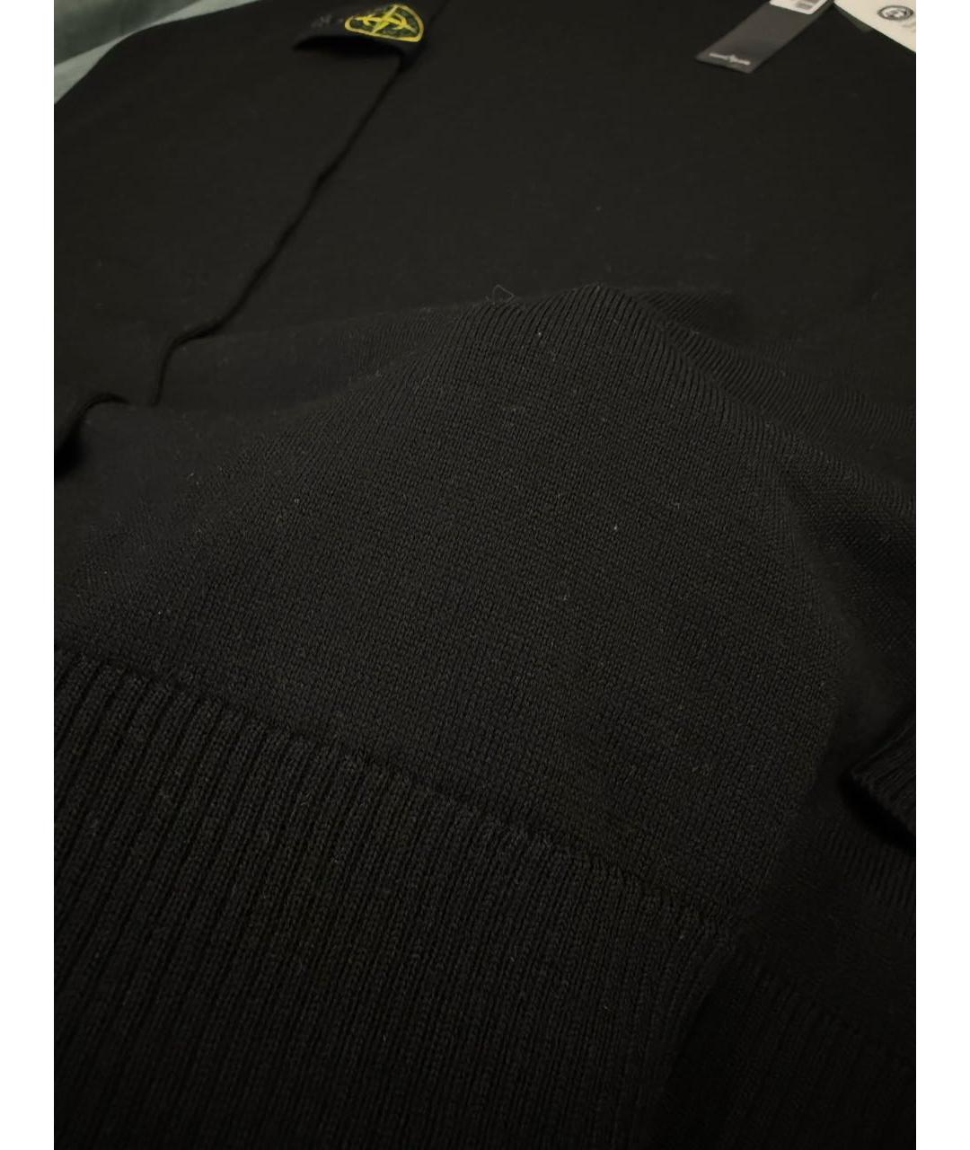 STONE ISLAND Черный шерстяной джемпер / свитер, фото 4