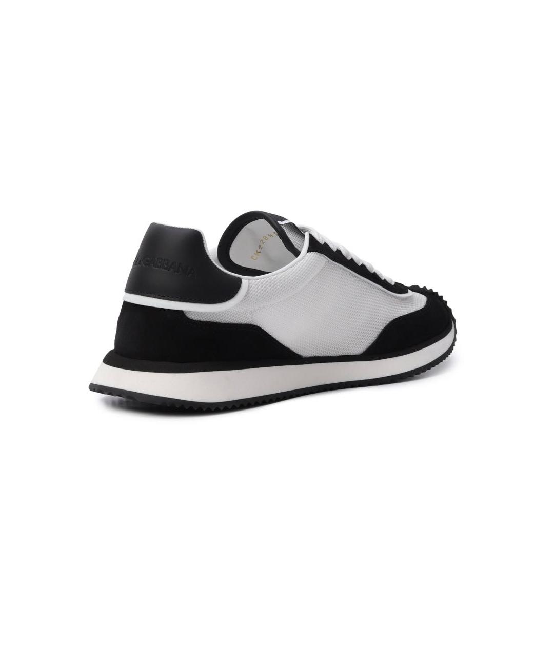 DOLCE&GABBANA Черные текстильные кроссовки, фото 4