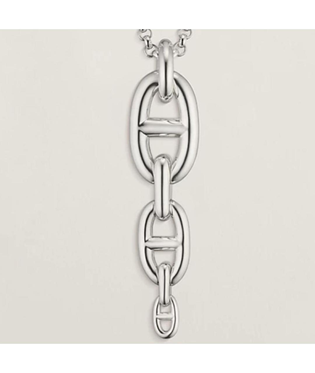 HERMES Серебряное серебряное колье, фото 3