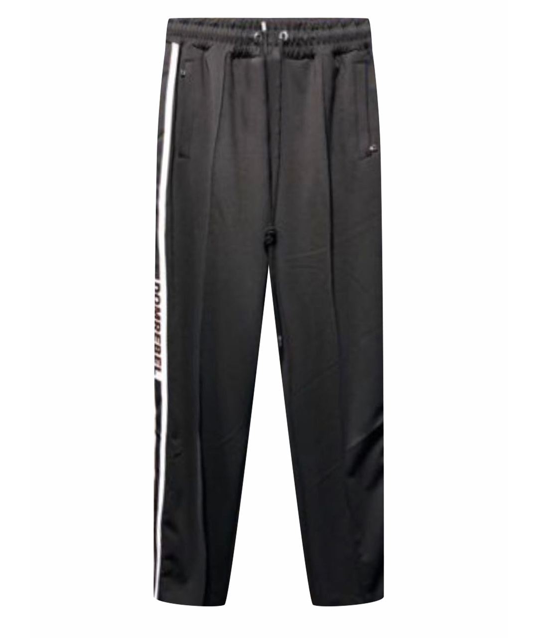 DOMREBEL Черные полиэстеровые повседневные брюки, фото 1